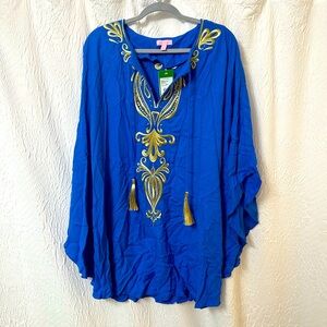 Lilly Pulitzer-Emera Caftan-Brilliant Blue-NWT